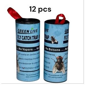 12 pcs  Fly ribbon Catch Trap